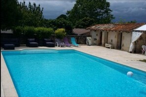 Piscine extérieure, piscine chauffée