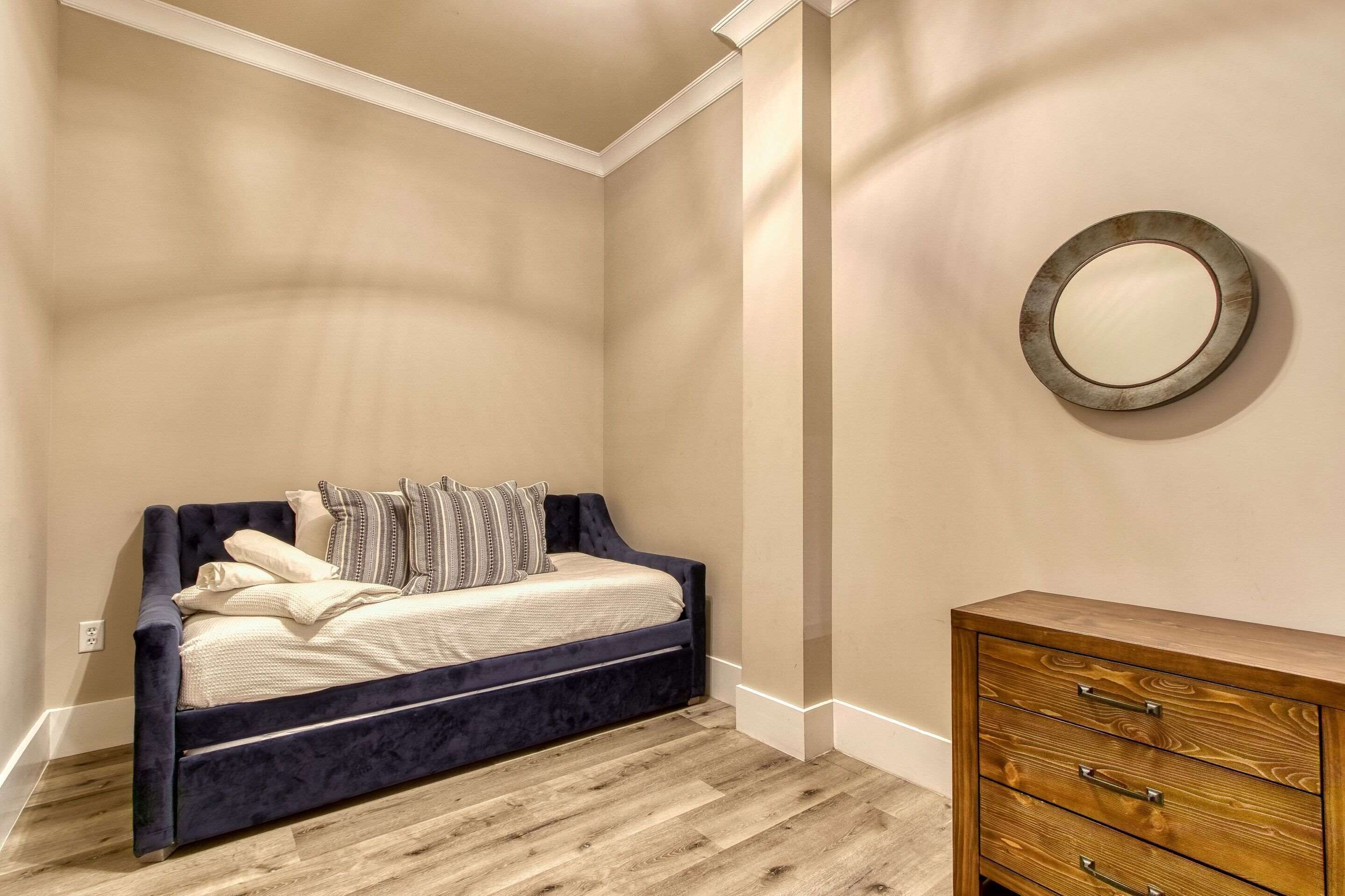 individually decorated, individually furnished, blackout curtains