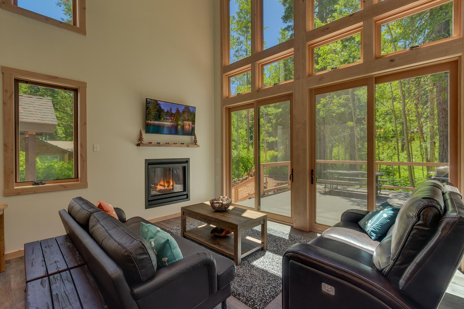 Fireplace, ping pong