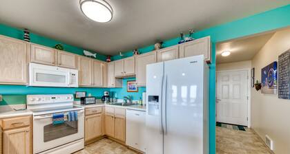 Dog-friendly oceanfront condo with electric fireplace - walk to the beach