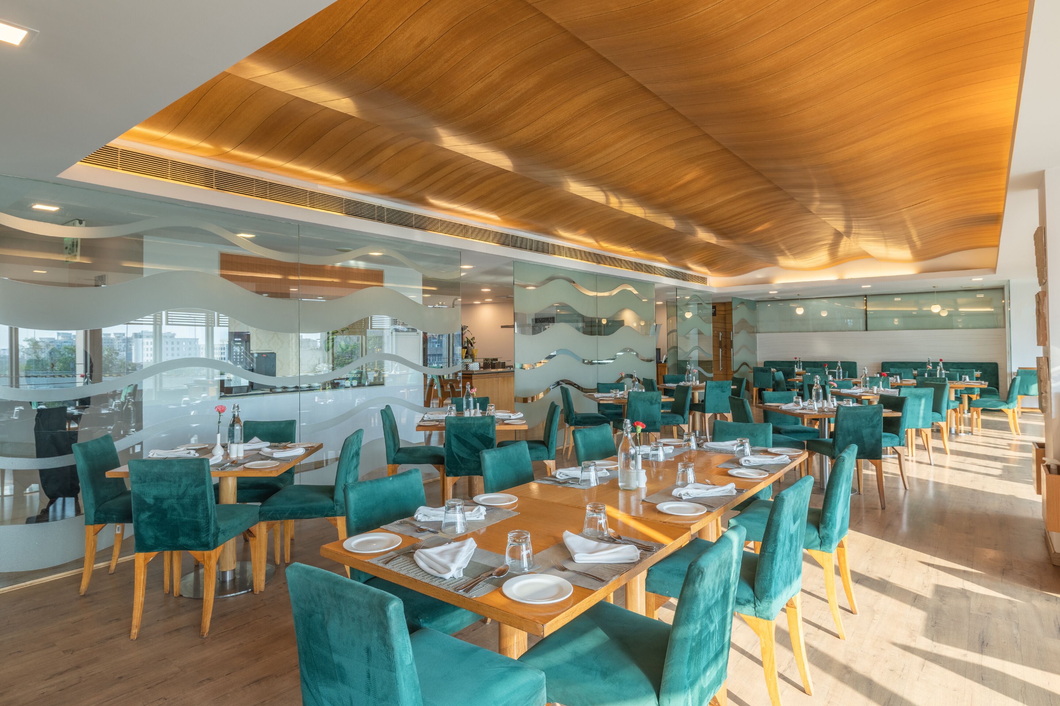 Breakfast, lunch, brunch served; local and international cuisine 