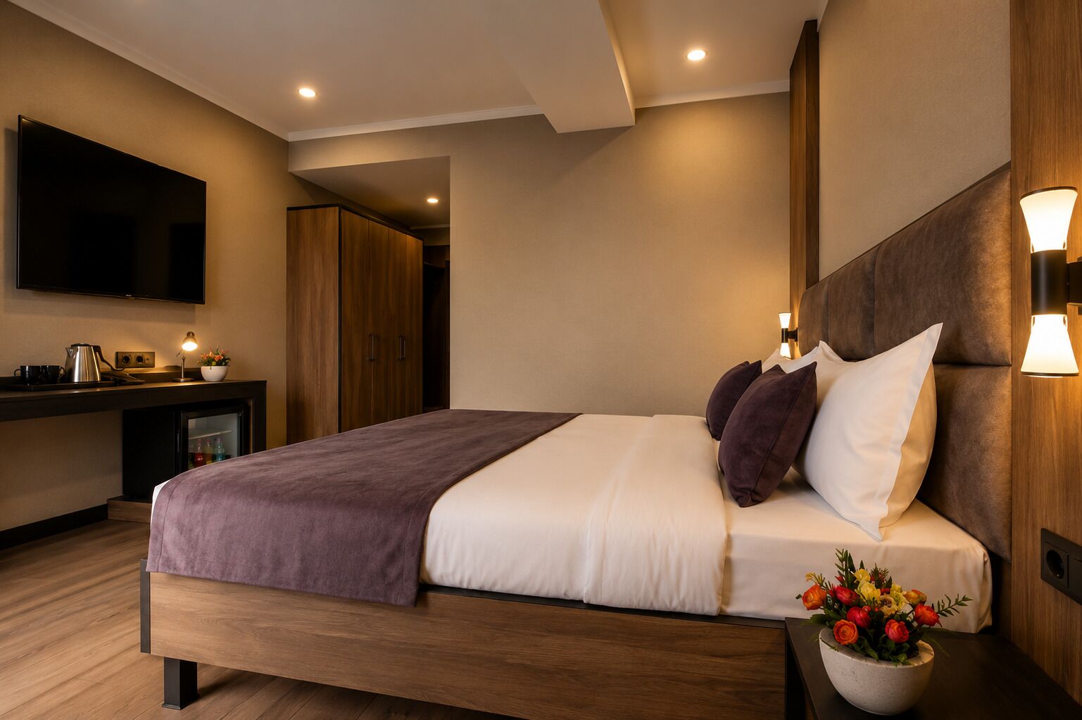 Standard-Doppelzimmer | Hochwertige Bettwaren, Daunenbettdecken, Minibar, Schreibtisch