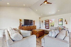 Een televisie en een dvd-speler