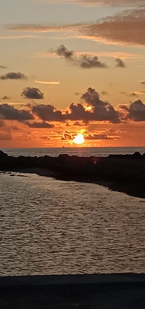 Uitzicht op het water