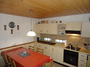 Fridge, microwave, oven