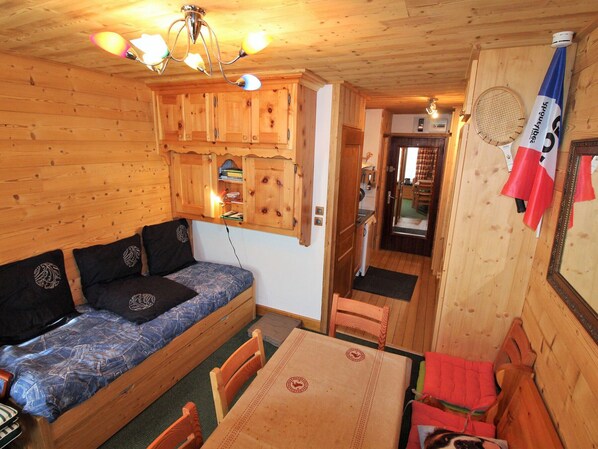 Room - Charming studio for 2 in Tignes, south-facing balcony (Tignes-Val Claret)