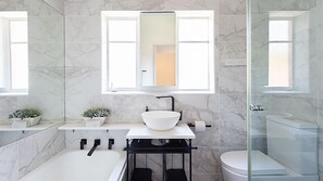 Hair dryer, towels