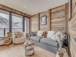 TV - Premium 3-room apartment, lake view, 6 pers., WIFI, in Tignes (Tignes)