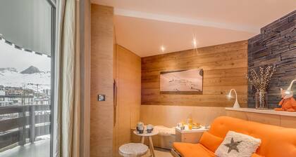 Renovated 1BR 4 pers in Tignes, south balcony