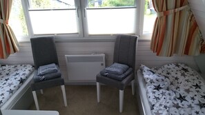 2 bedrooms, iron/ironing board, travel crib, WiFi