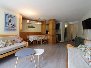TV - Spacious 3-room family apt - 2 bathrooms - Lake view balcony (Tignes)