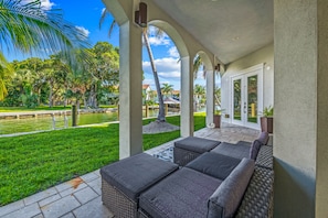 Terrace/patio - Luxe AMI Stay! Saltwater Pool and Rooftop Views (Anna Maria)