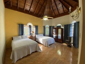 Standard Quadruple Room, 2 Queen Beds | Individually decorated, individually furnished, iron/ironing board