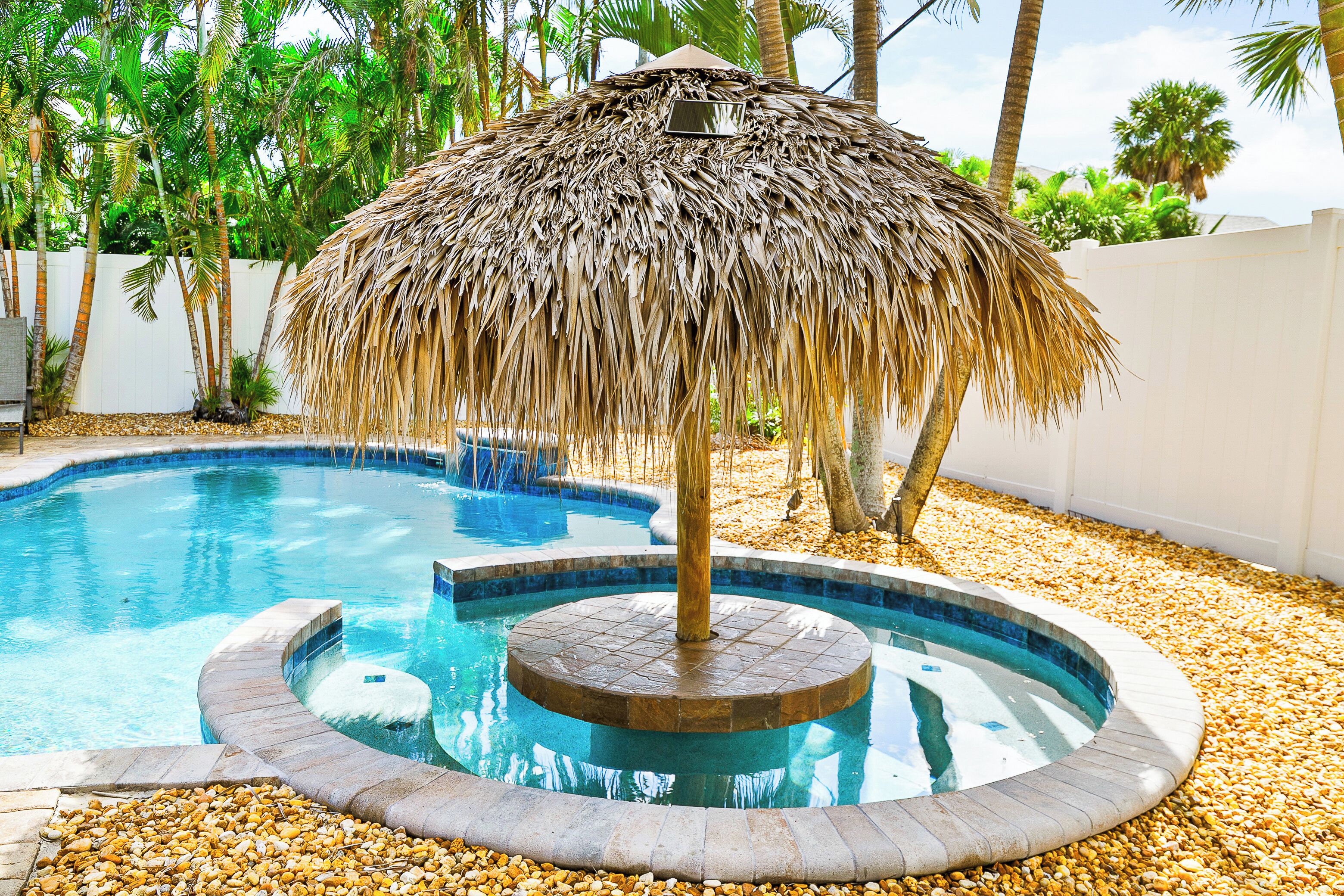 Een verwarmd zwembad