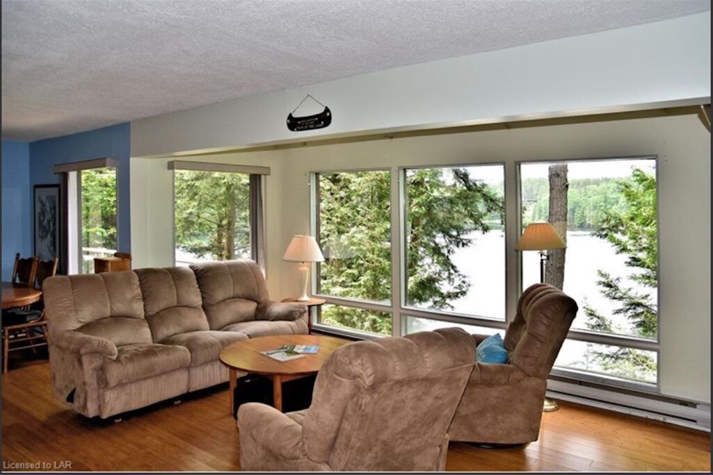 Smart TV, fireplace, DVD player, music library