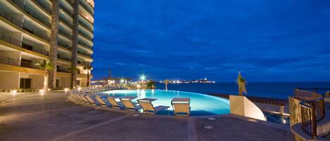 A heated pool