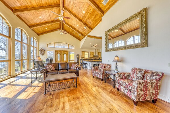 TV, DVD player, books