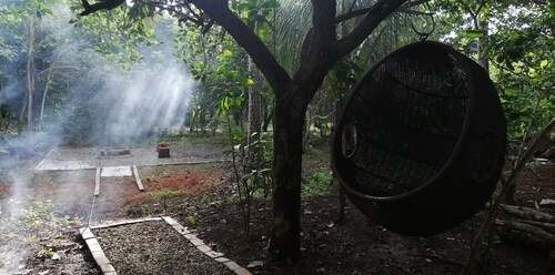 Une petite enclave de maisons