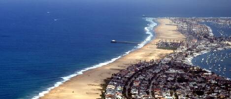 Sun-loungers, beach towels