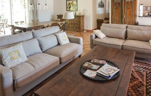 TV, lareira, DVD player