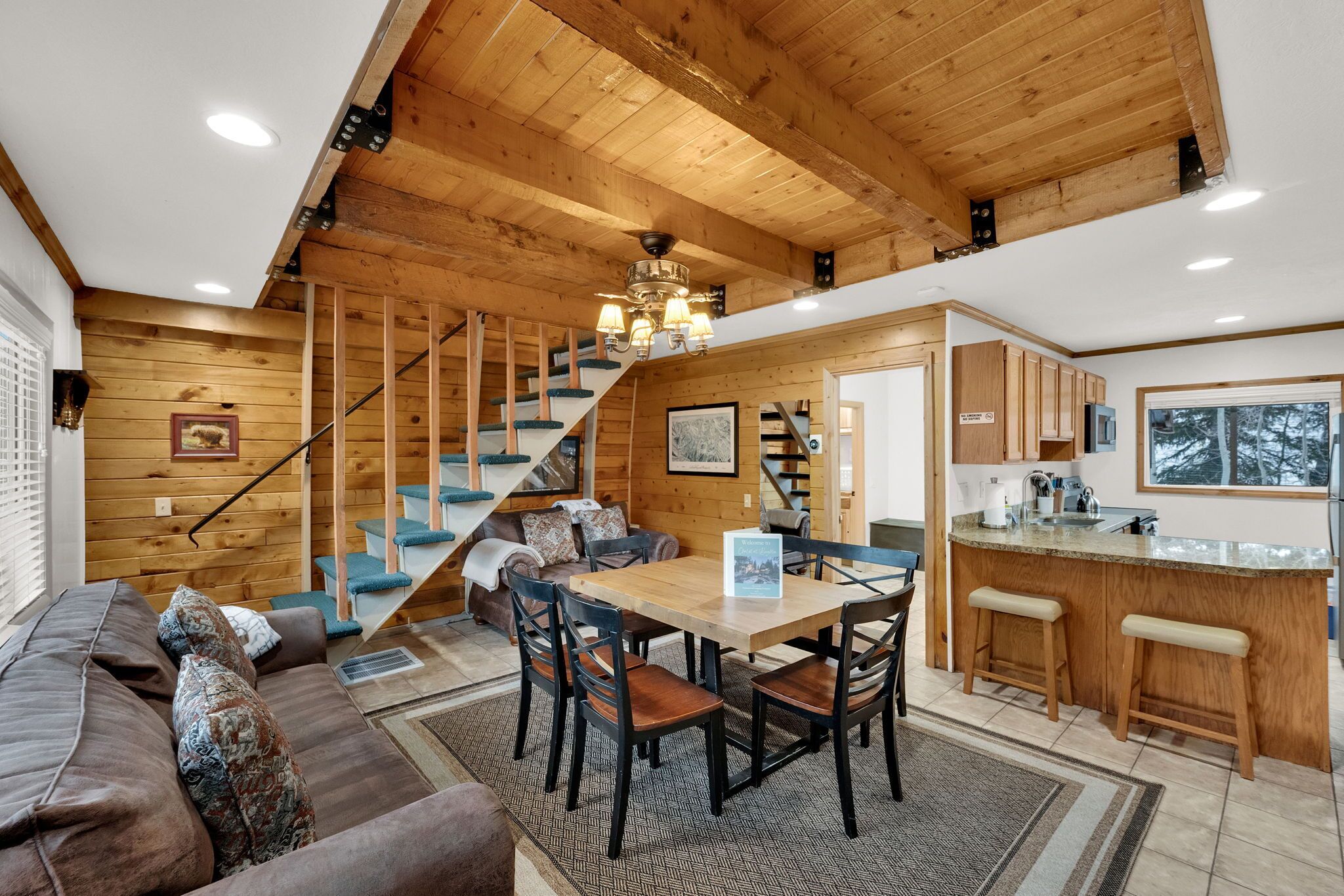 Fernseher, Kamin, DVD-Player