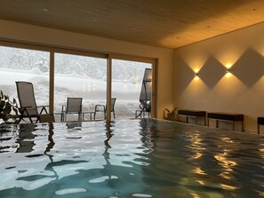 Indoor pool, a heated pool
