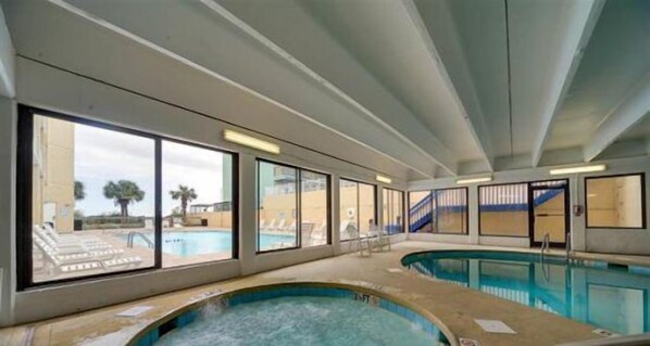 Indoor pool, outdoor pool