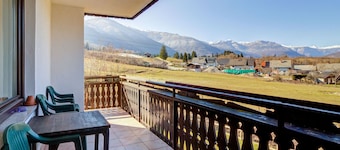 Hermoso apartamento para 5 personas con WIFI, TV, balcón, mascotas permitida y vista panorámica