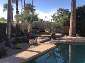 Outdoor pool, a heated pool - Scottsdale Home with large floor plan Private free heated Pool fire pit  (Scottsdale)