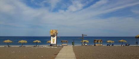 Tæt på stranden, badehåndklæder