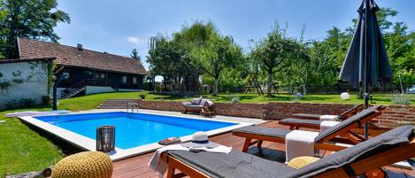 Una piscina riscaldata