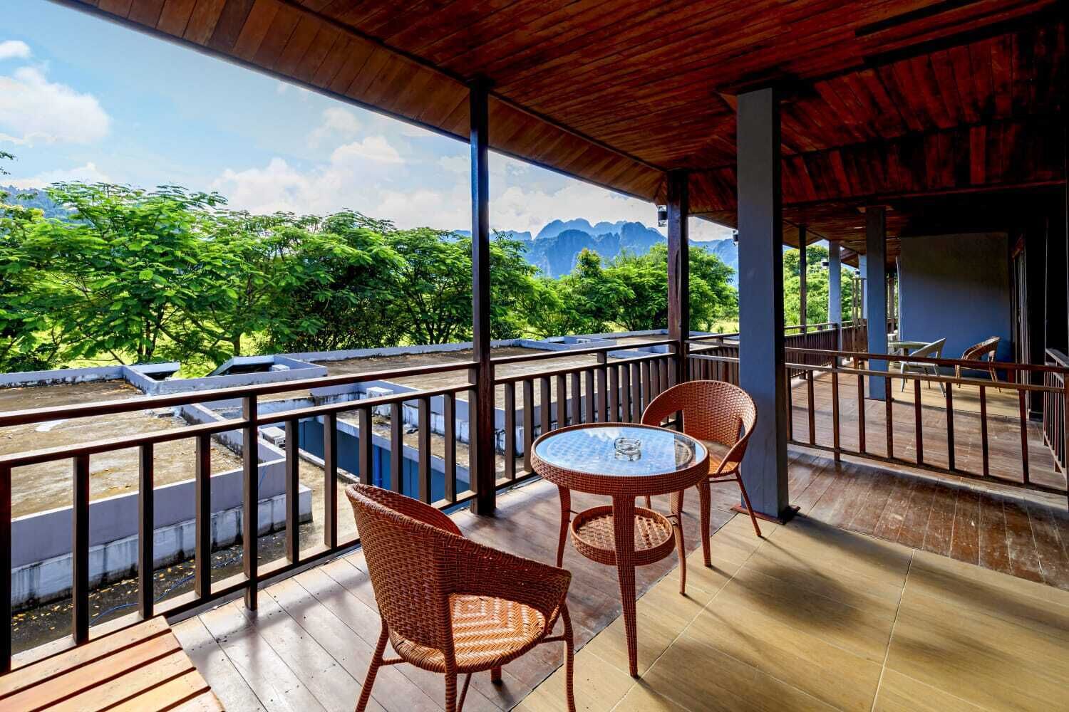 Deluxe Double A with Balcony | Pemandangan balkoni