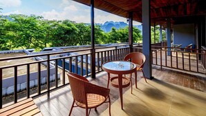 Deluxe Double A with Balcony | Balcony view - Lisha Grand Hotel (Vang Vieng)