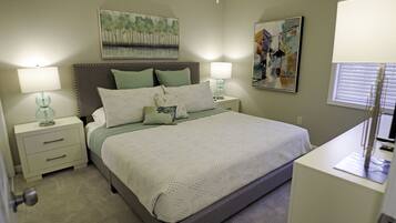2 bedrooms, iron/ironing board, travel crib, free WiFi