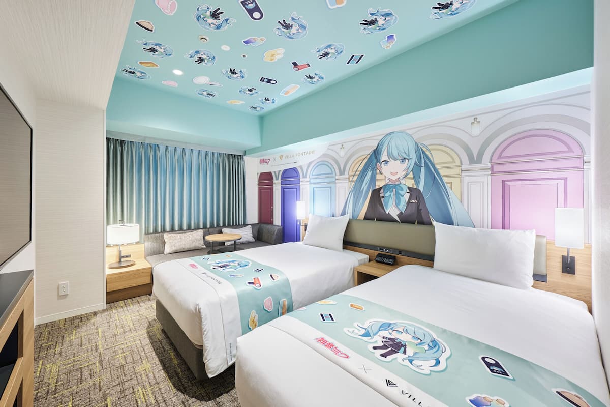 Superior-Zweibettzimmer, Nichtraucher (Concept - HATSUNE MIKU,Onsen ticket) | Daunenbettdecken, Zimmersafe, Verdunkelungsvorhänge