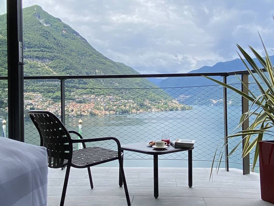 Deluxe Double Room, Lake View | Balcony view