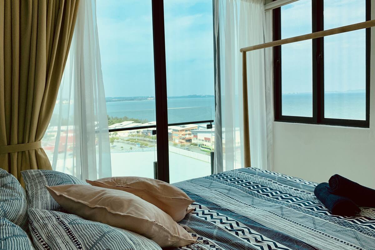Blackout curtains, iron/ironing board, free WiFi, bed sheets