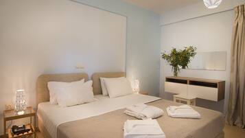 Apartment, 1 Bedroom, Sea View | In-room safe, desk, blackout drapes, soundproofing