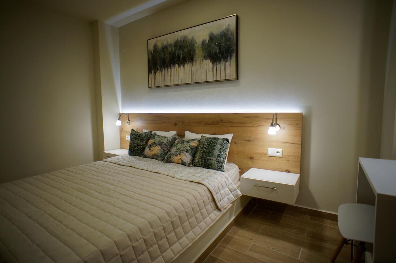 Apartment, Sea View (1 Double Bed + 2 Single Sofa Beds) | 1 bedroom, individually decorated, iron/ironing board, free WiFi
