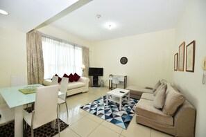 Apartment (Awad) | 1 bedroom, blackout drapes, iron/ironing board, free WiFi - One Bedroom Apt. in JLT near Metro Station -AWD (Dubai)