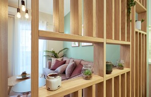 Exclusive Apartment, 4 Bedrooms | Living area | 40-inch flat-screen TV with cable channels, TV - Olympic Spirit Apt in N. Kosmos (Athens)