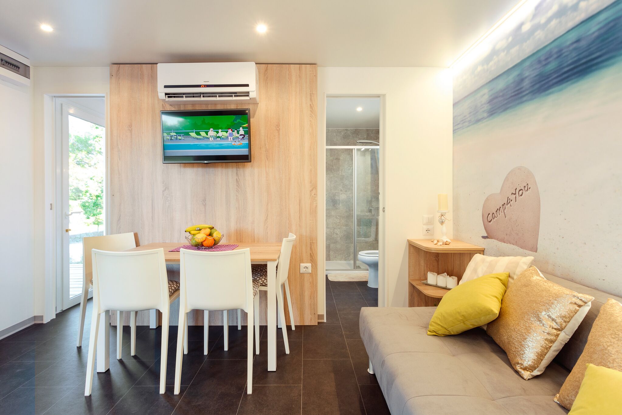 Premium Mobile Home, 2 Bedrooms, Terrace | In-room dining