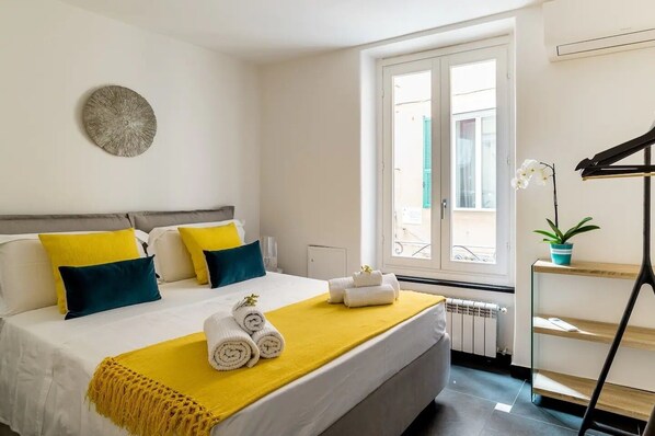 2 soverom, strykejern/-brett, reiseseng for barn og wi-fi (inkludert)