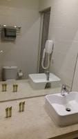 Single Room | Bathroom | Shower, free toiletries, hair dryer, towels