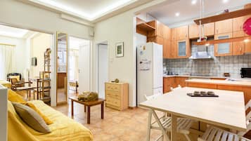 Apartment, 2 Bedrooms, City View | Living area | Flat-screen TV