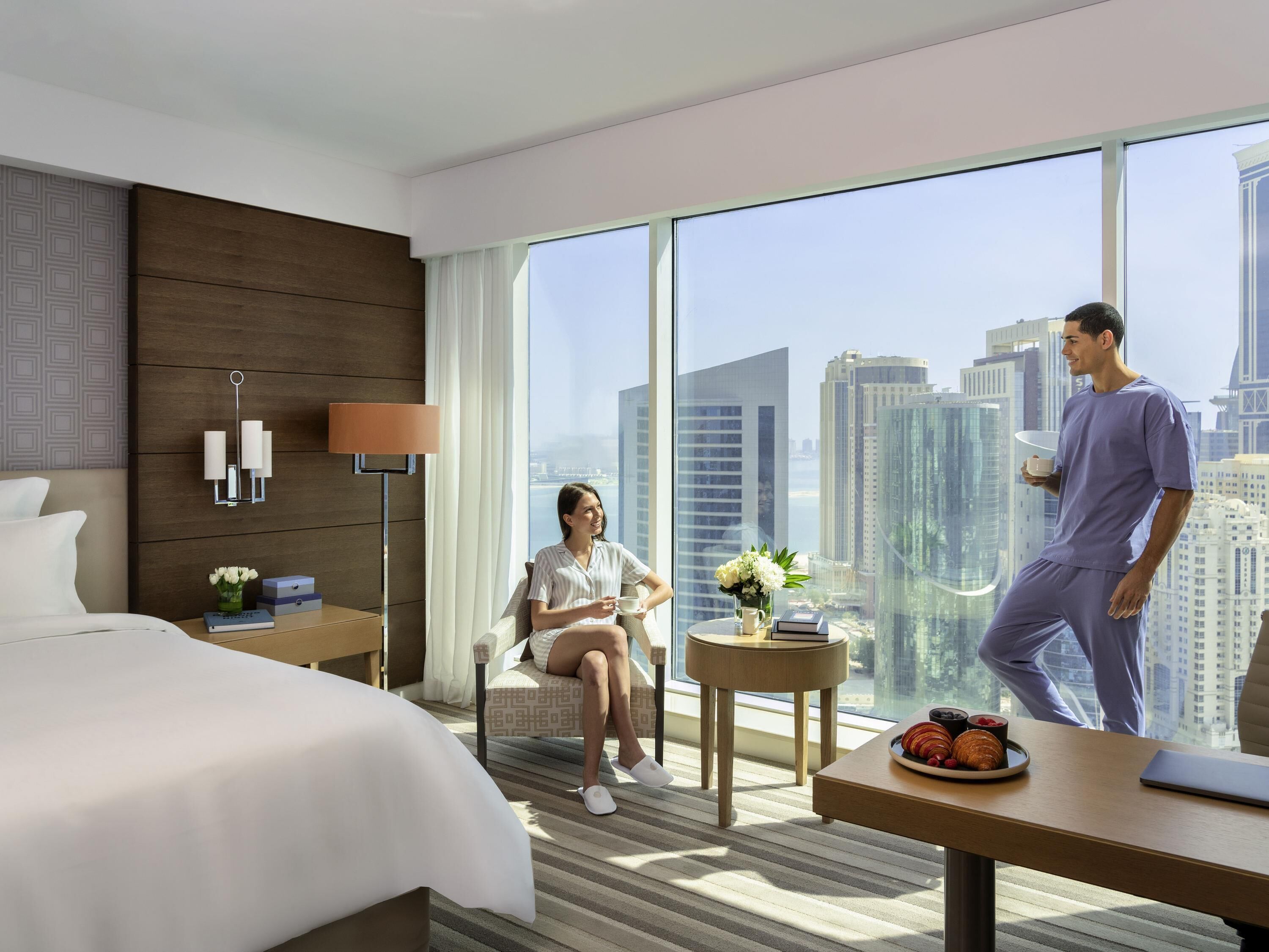 Hypo-allergenic bedding, minibar, in-room safe, individually decorated