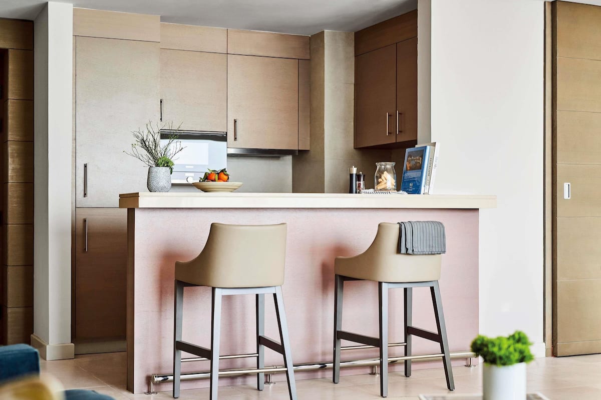 1 dormitori, roba de llit hipoal·lergògena i minibar