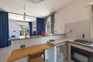 Lägenhet Economy - 1 sovrum (Mono Angela) | Eget kök | Stort kylskåp, ugn, spishäll och grytor/köksredskap