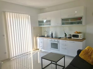 Appartement (4) | Cuisine privée | Réfrigérateur, four, plaque de cuisson, lave-vaisselle