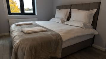 Frette Italian sheets, premium bedding, blackout drapes